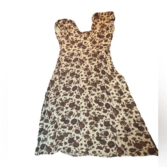 Treasure & Bond Mustard Floral Maxi Dress - Picture 6 of 7